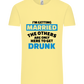 Only Here To Get Drunk Design - Comfort Unisex T-Shirt_AMARELO CLARO_front