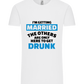 Only Here To Get Drunk Design - Comfort Unisex T-Shirt_WHITE_front