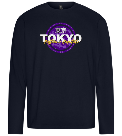 Eastern Capital Design - Premium men's long sleeve t-shirt_FRENCH NAVY_front