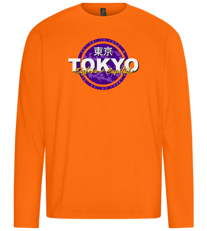 Eastern Capital Design - Premium men's long sleeve t-shirt_ORANGE_front