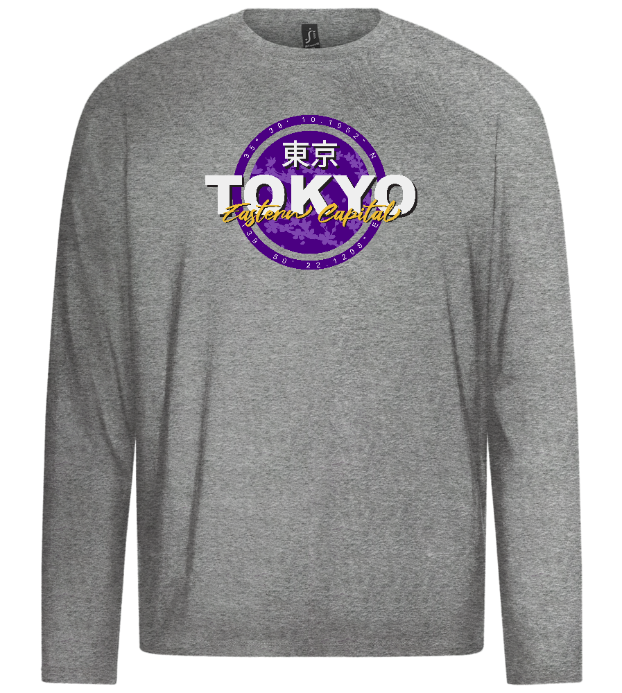 Eastern Capital Design - Premium men's long sleeve t-shirt_ORION GREY_front