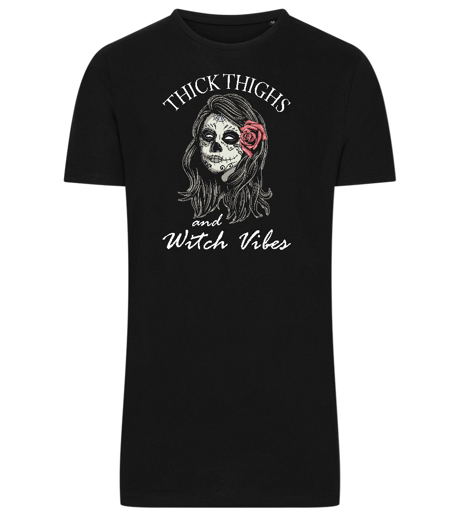 Witch Vibes Design - Comfort men's long t-shirt_DEEP BLACK_front