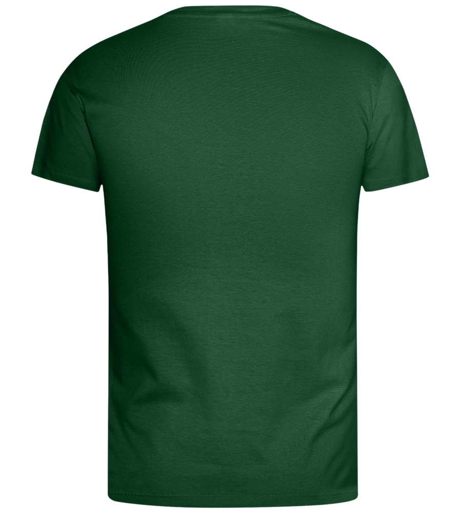 Fluent in Irony Design - Basic men's t-shirt_GREEN BOTTLE_back