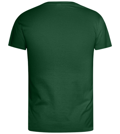 Fluent in Irony Design - Basic men's t-shirt_GREEN BOTTLE_back