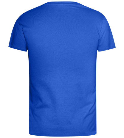 Fluent in Irony Design - Basic men's t-shirt_ROYAL_back