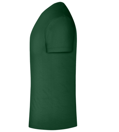 Fluent in Irony Design - Basic men's t-shirt_GREEN BOTTLE_left