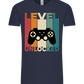 Level Unlocked Game Controller Design - Comfort Unisex T-Shirt_FRENCH NAVY_front
