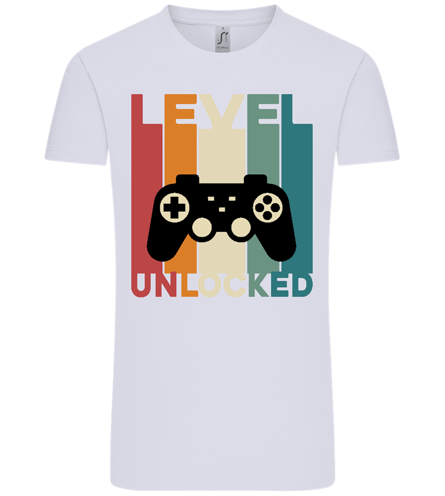 Level Unlocked Game Controller Design - Comfort Unisex T-Shirt_LILAK_front