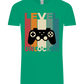 Level Unlocked Game Controller Design - Comfort Unisex T-Shirt_SPRING GREEN_front