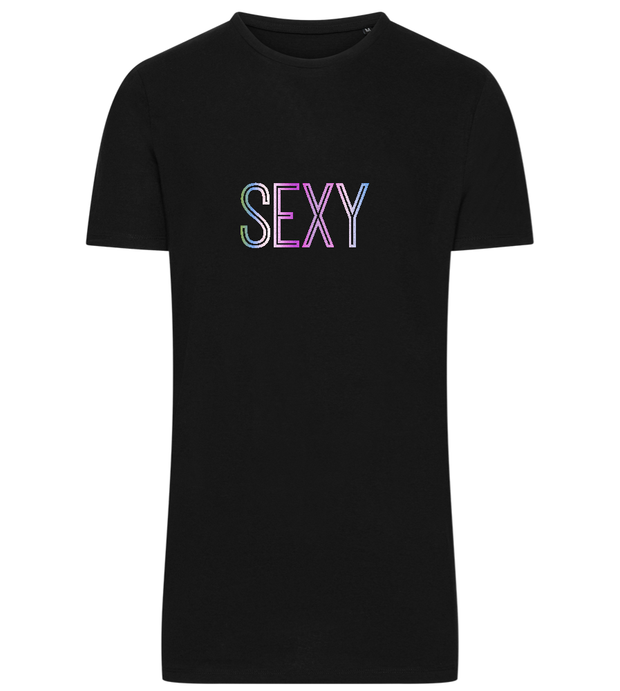 Sexy Design - Comfort men's long t-shirt_DEEP BLACK_front