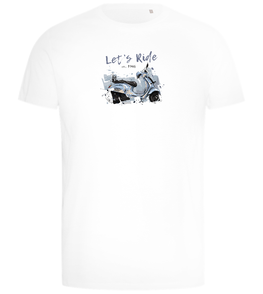 Lets Ride Design - Comfort men's t-shirt_WHITE_front