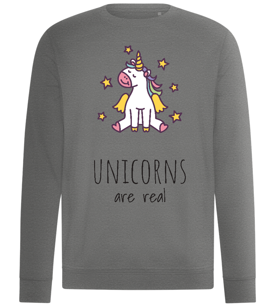 Unicorns Are Real Design - Comfort unisex sweater_ORION GREY II_front