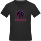 Retro Panther 2 Design - Comfort kids fitted t-shirt_DEEP BLACK_front