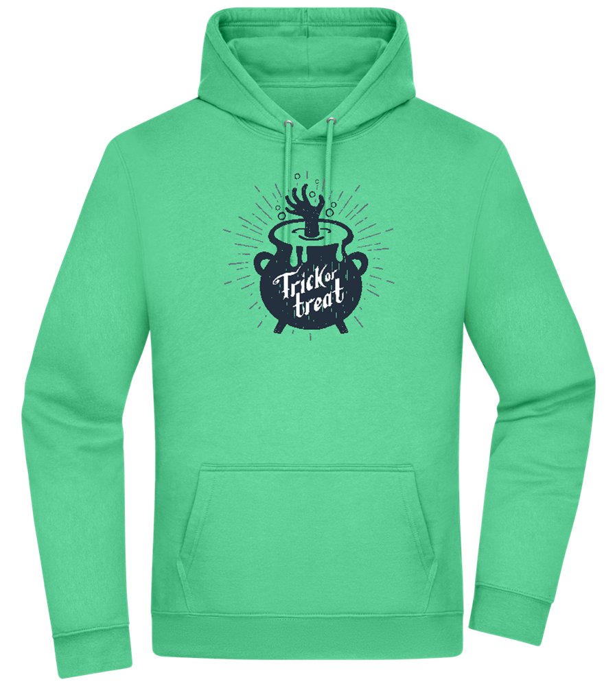 Trick Treat Design - Premium Essential Unisex Hoodie_SPRING GREEN_front