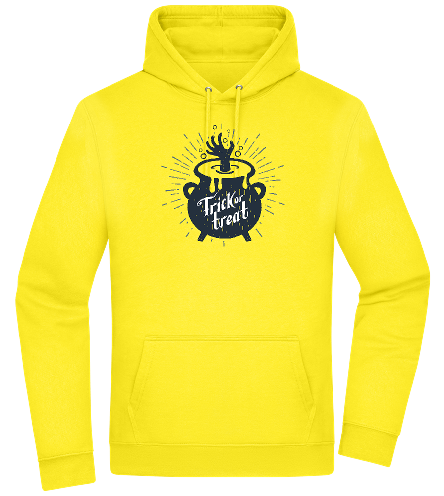 Trick Treat Design - Premium Essential Unisex Hoodie_YELLOW_front