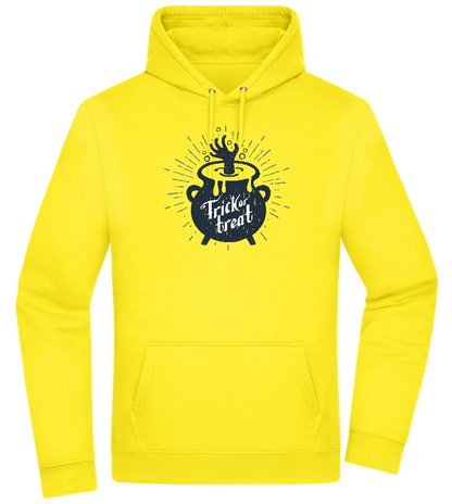 Trick Treat Design - Premium Essential Unisex Hoodie_YELLOW_front