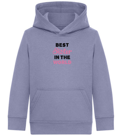 Best Sister in the World Design - Comfort Kids Hoodie_BLUE_front