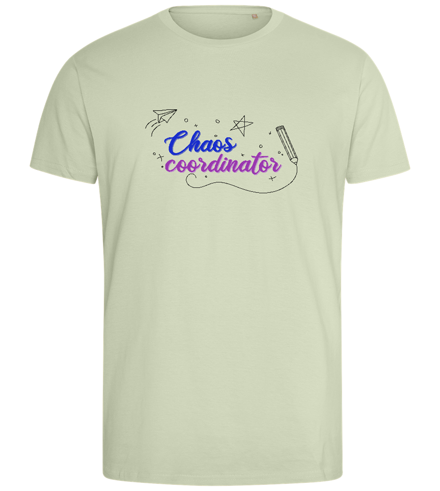 Chaos Coordinator Doodles Design - Comfort men's fitted t-shirt_SILESTONE_front