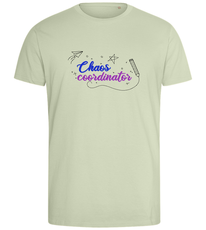 Chaos Coordinator Doodles Design - Comfort men's fitted t-shirt_SILESTONE_front