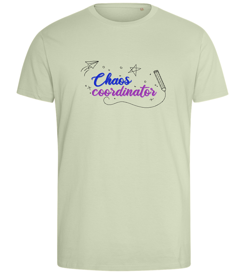 Chaos Coordinator Doodles Design - Comfort men's fitted t-shirt_SILESTONE_front