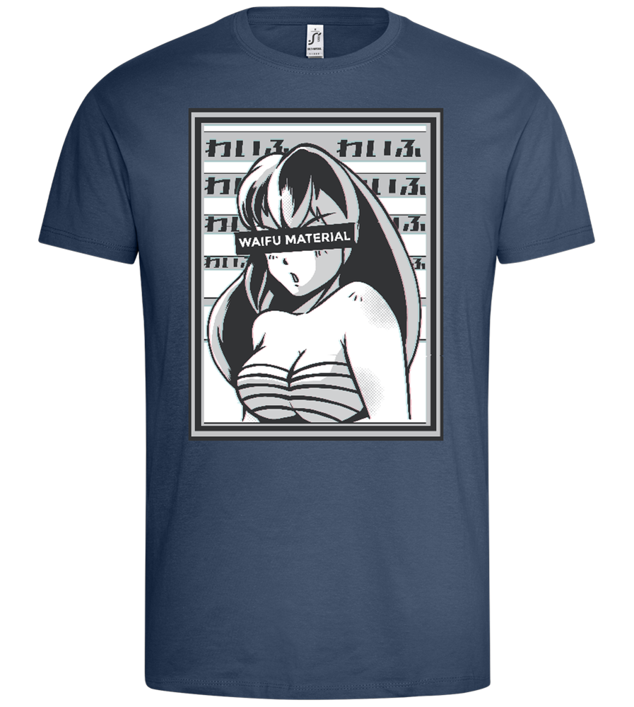 Waifu Material Design - Premium men's t-shirt_DENIM_front