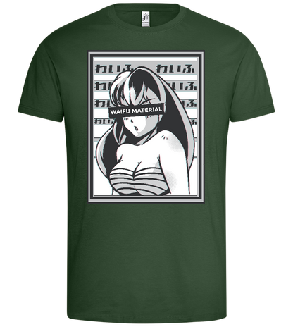 Waifu Material Design - Premium men's t-shirt_GREEN BOTTLE_front