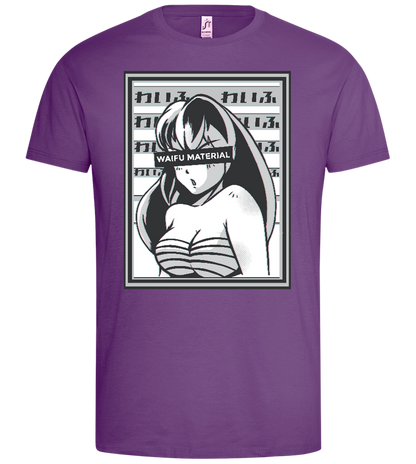 Waifu Material Design - Premium men's t-shirt_LIGHT PURPLE_front