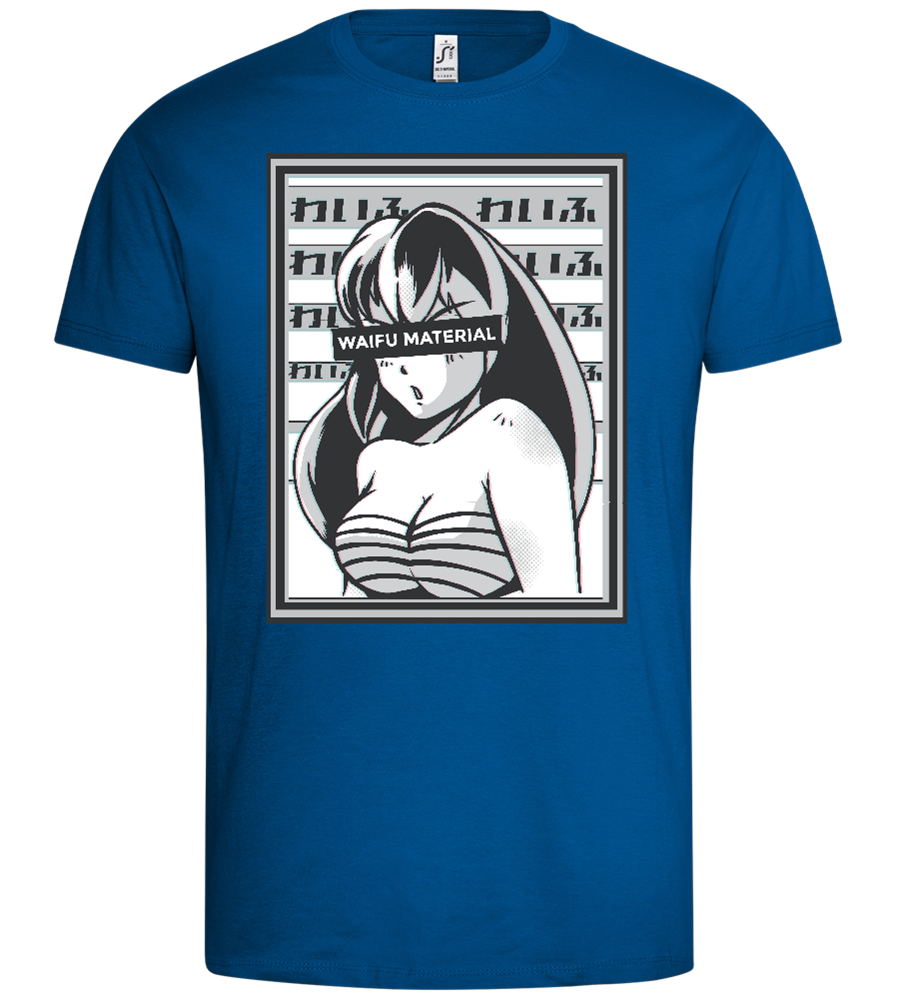 Waifu Material Design - Premium men's t-shirt_ROYAL_front