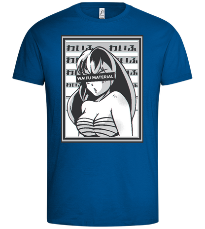 Waifu Material Design - Premium men's t-shirt_ROYAL_front