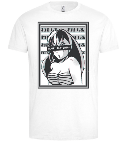 Waifu Material Design - Premium men's t-shirt_WHITE_front