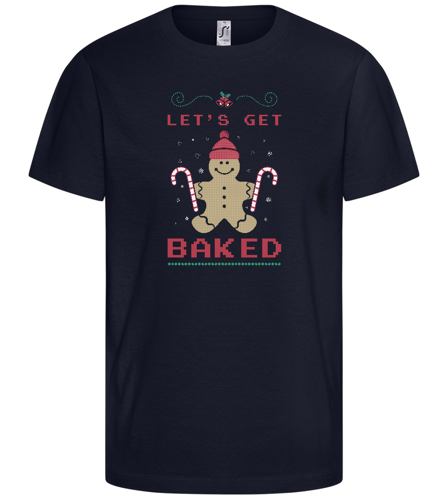 Let's Get Baked Design - Comfort kids fitted t-shirt_FRENCH NAVY_front