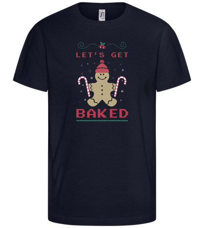 Let's Get Baked Design - Comfort kids fitted t-shirt_FRENCH NAVY_front