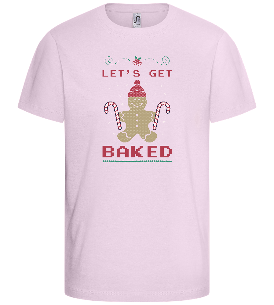 Let's Get Baked Design - Comfort kids fitted t-shirt_LIGHT PINK_front