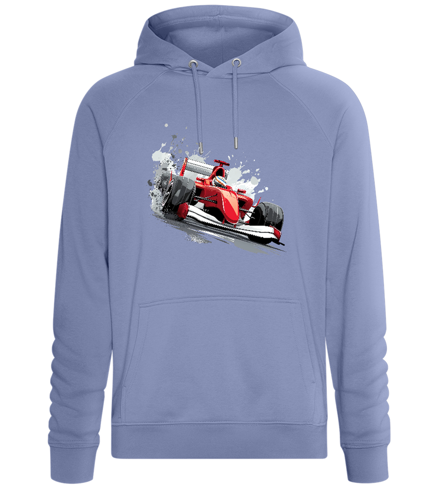 Red Formula 1 Car Design - Comfort unisex hoodie_BLUE_front