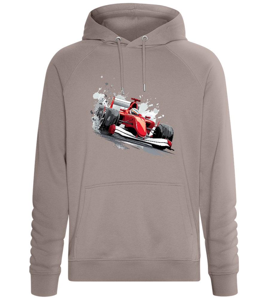 Red Formula 1 Car Design - Comfort unisex hoodie_CHARCOAL CHIN_front