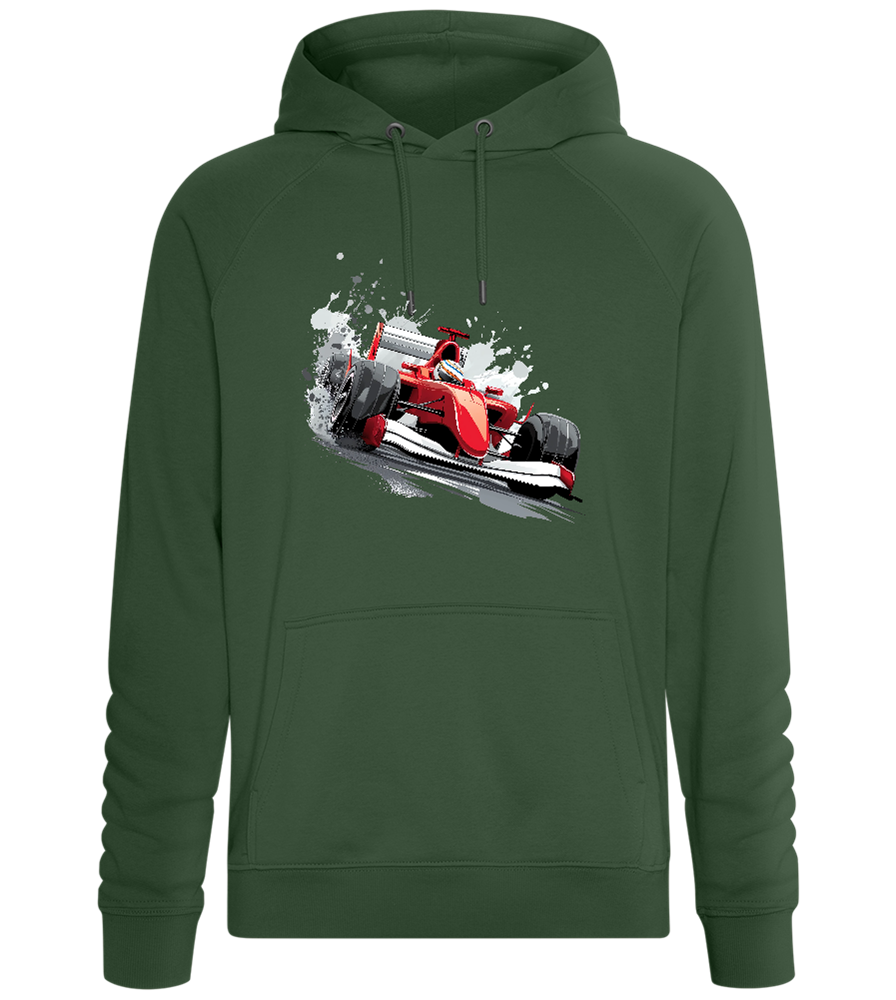 Red Formula 1 Car Design - Comfort unisex hoodie_GREEN BOTTLE_front