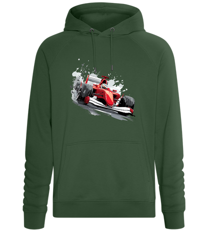 Red Formula 1 Car Design - Comfort unisex hoodie_GREEN BOTTLE_front