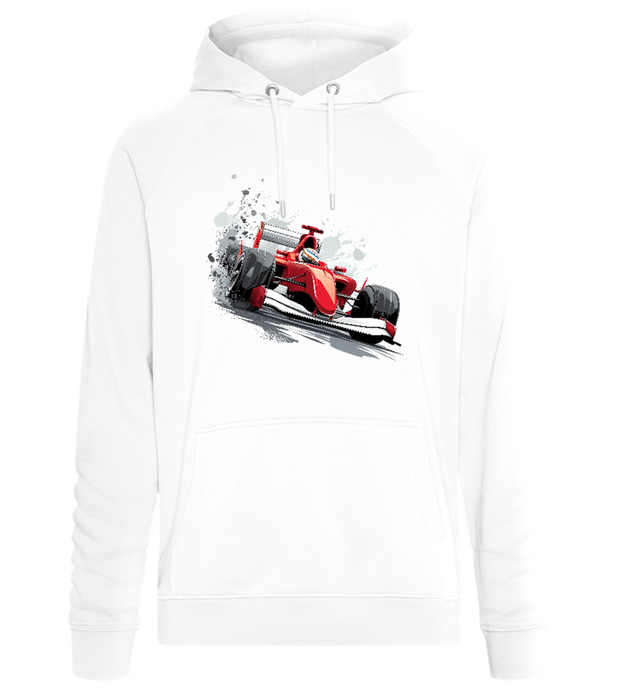 Red Formula 1 Car Design - Comfort unisex hoodie_WHITE_front