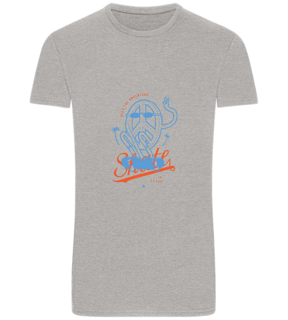 Skate Peace Design - Basic Unisex T-Shirt_ORION GREY_front