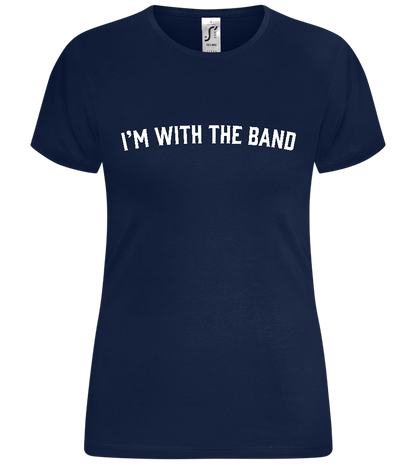 With the Band Design - Comfort women's t-shirt_MARINE_front