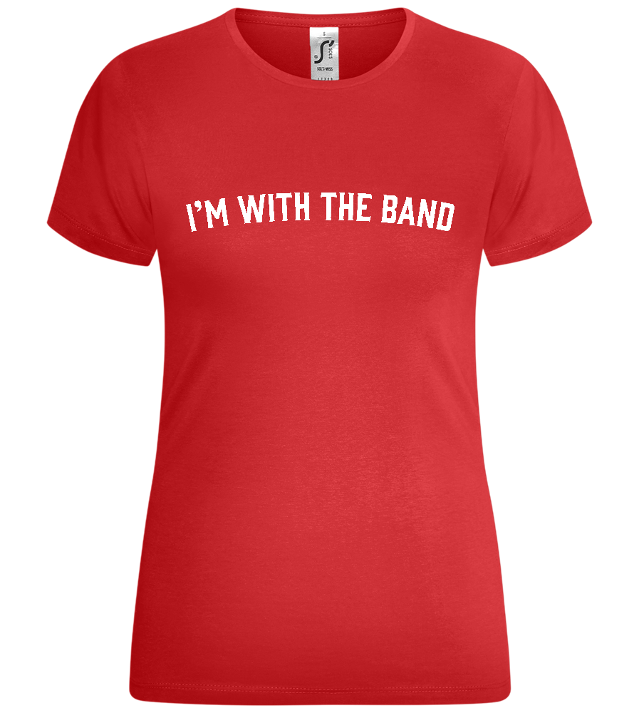 With the Band Design - Comfort women's t-shirt_RED_front