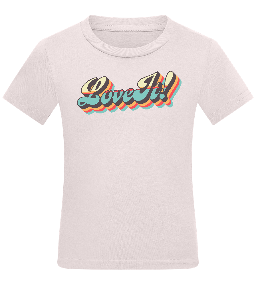 Love It Design - Comfort kids fitted t-shirt_LIGHT PINK_front