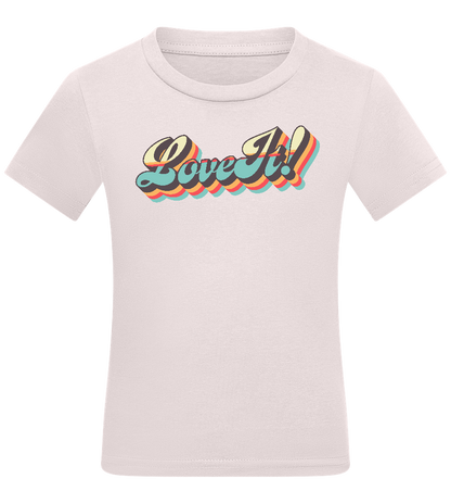 Love It Design - Comfort kids fitted t-shirt_LIGHT PINK_front