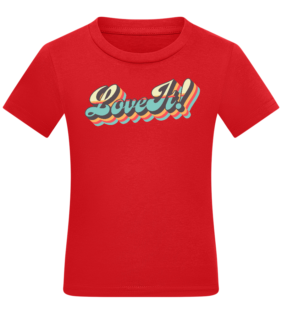 Love It Design - Comfort kids fitted t-shirt_RED_front