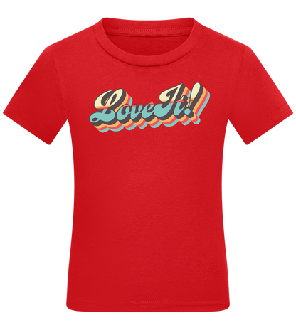 Love It Design - Comfort kids fitted t-shirt_RED_front