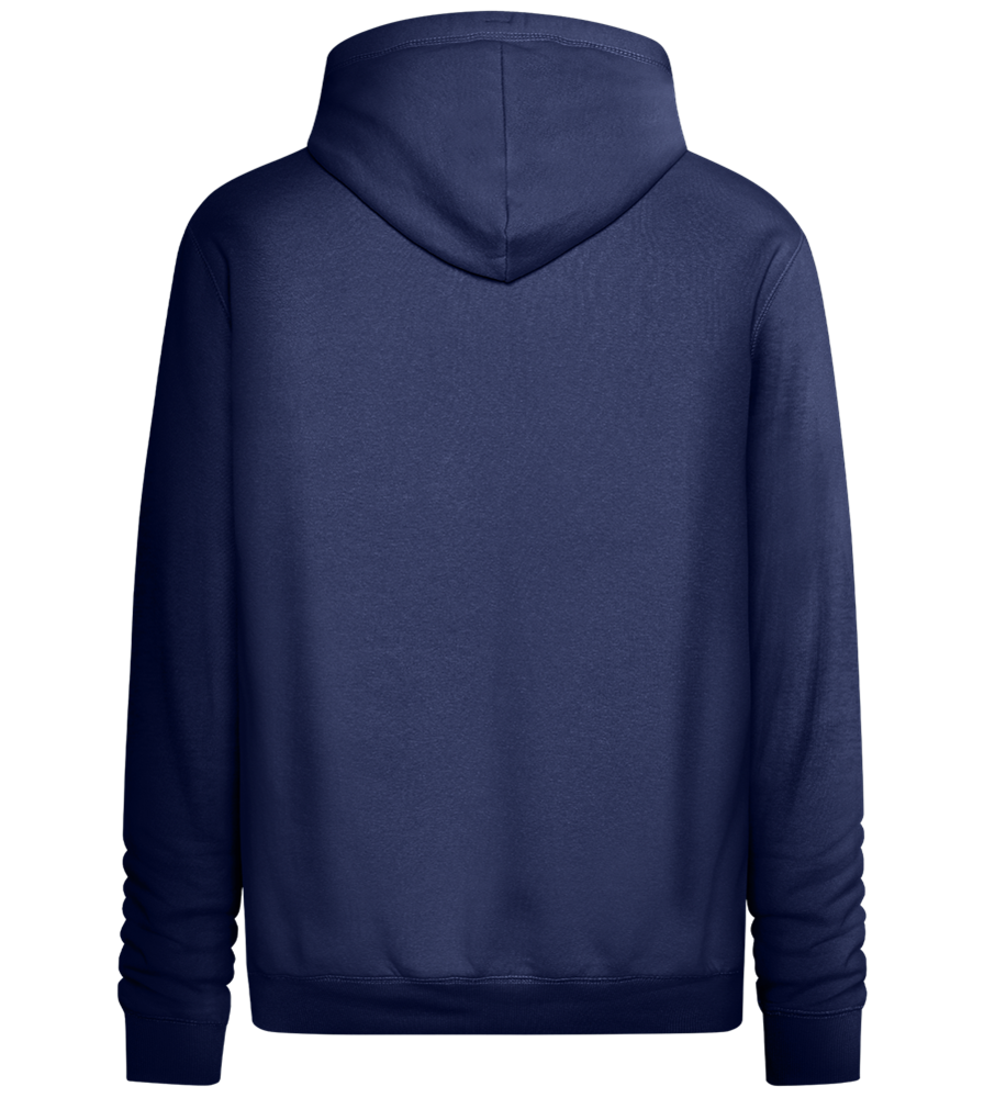 Keep Growing Smiley Design - Premium unisex hoodie_DENIM CHINA_back