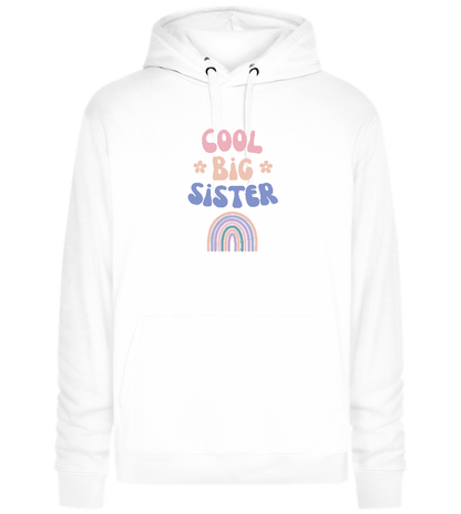 Cool Big Sister Design - Premium unisex hoodie_WHITE_front