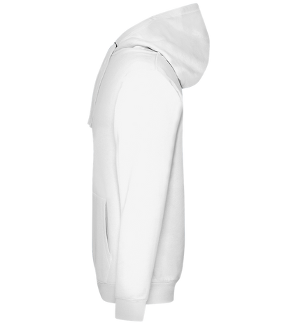 X-Eyed Smiley Design - Premium unisex hoodie_WHITE_left