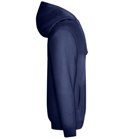 X-Eyed Smiley Design - Premium unisex hoodie_DENIM CHINA_right