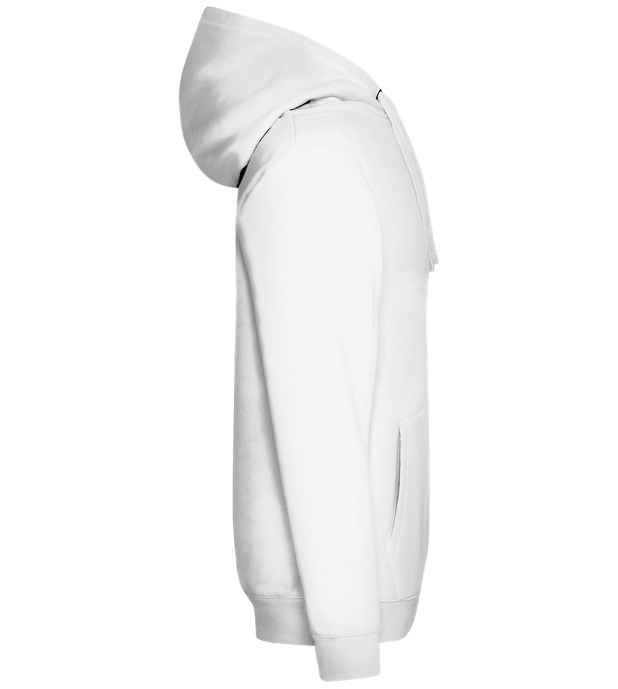 X-Eyed Smiley Design - Premium unisex hoodie_WHITE_right